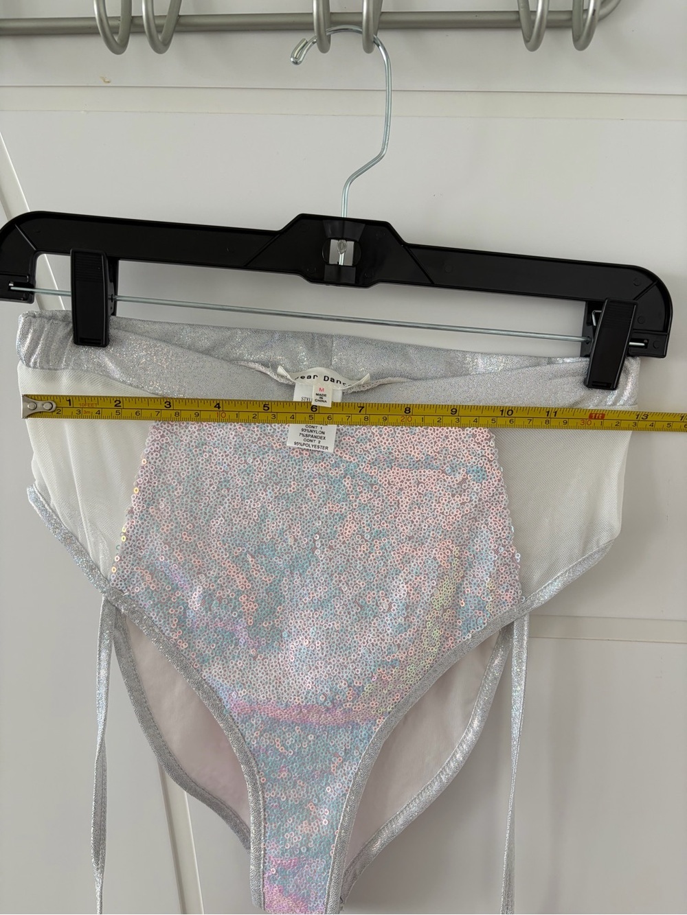 Bear Dance Silver Iridescent Sequin Bikini Bottoms